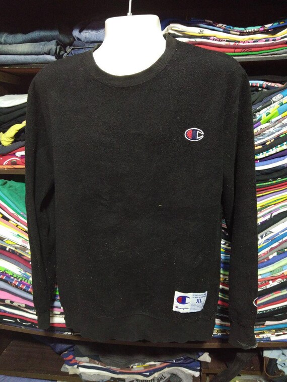 vintage black champion sweatshirt
