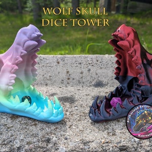 Wolf Skull Dice Tower