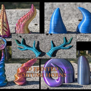 Kostüm Horns - 3D gedruckte Hörner für Cosplay