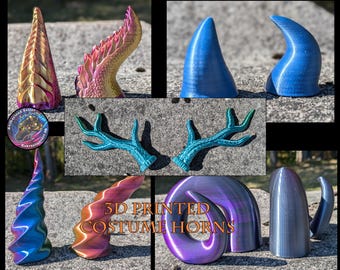 Costume Horns - 3D printed horns for cosplay