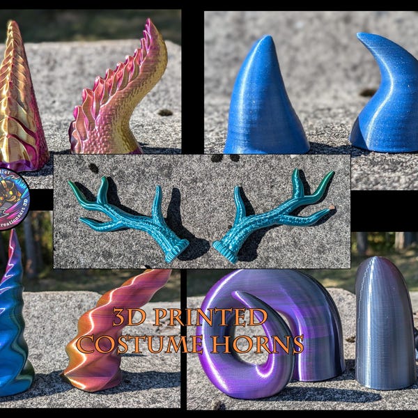 Costume Horns - 3D printed horns for cosplay