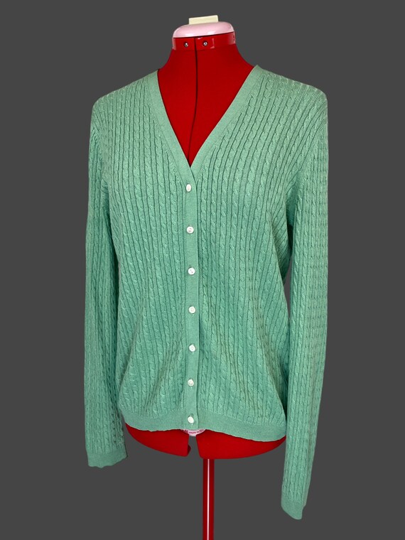 Mint Green Vintage Brooks Brothers Silk Cashmere … - image 2