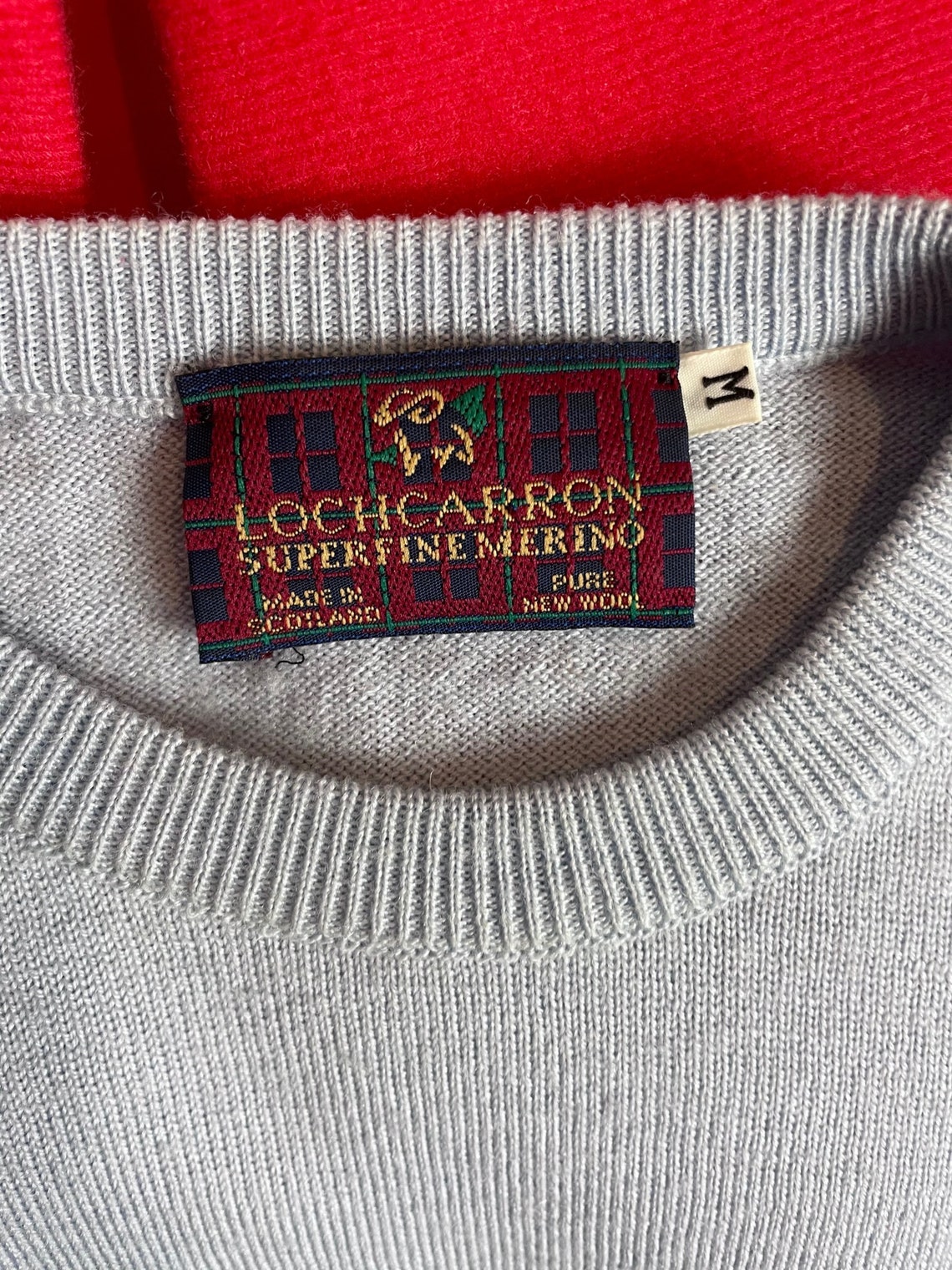 Lochcarron Baby Blue Superfine Merino Wool Scottish Sweater | Etsy