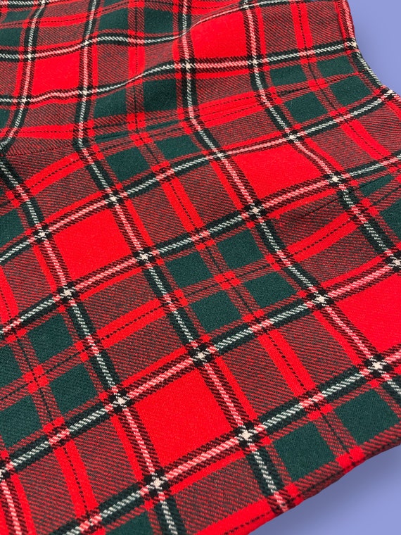 Vintage Pendleton Red Plaid Wool High-Waisted Lum… - image 3