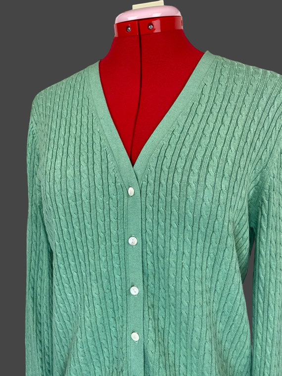 Mint Green Vintage Brooks Brothers Silk Cashmere … - image 7