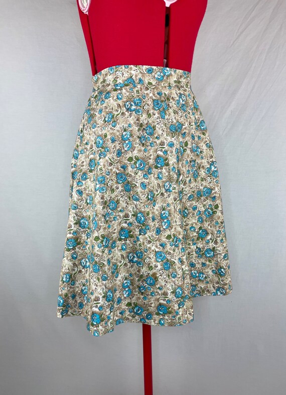 1940s Vintage Floral Feedsack Printed Cotton A-Li… - image 7