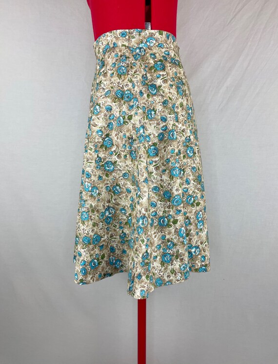 1940s Vintage Floral Feedsack Printed Cotton A-Li… - image 4