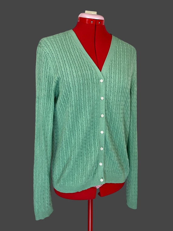 Mint Green Vintage Brooks Brothers Silk Cashmere … - image 5