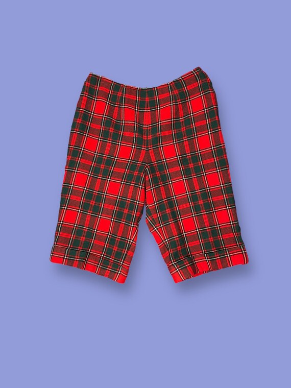 Vintage Pendleton Red Plaid Wool High-Waisted Lum… - image 1