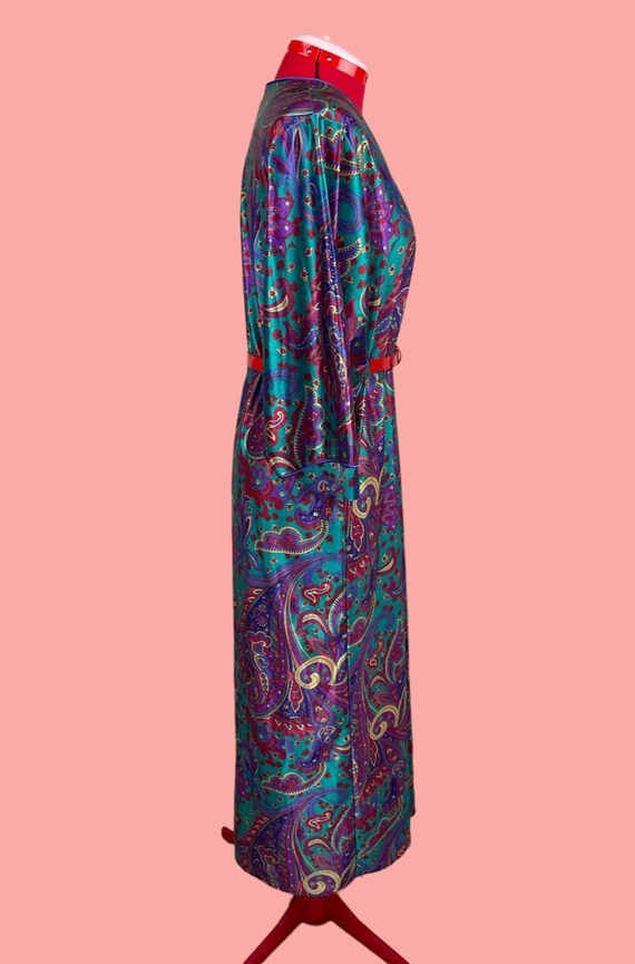 Psychedelic 60s 70s Paisley Colorful Kaftan Loung… - image 7