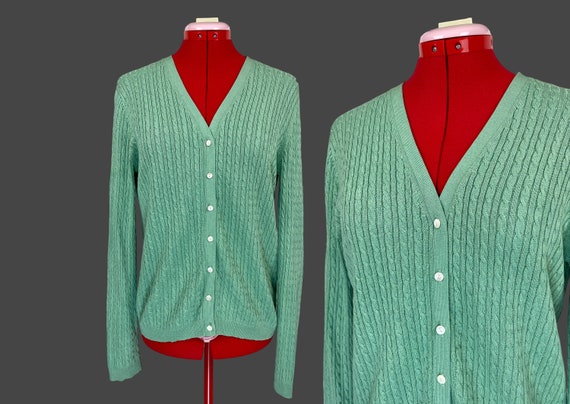 Mint Green Vintage Brooks Brothers Silk Cashmere … - image 1