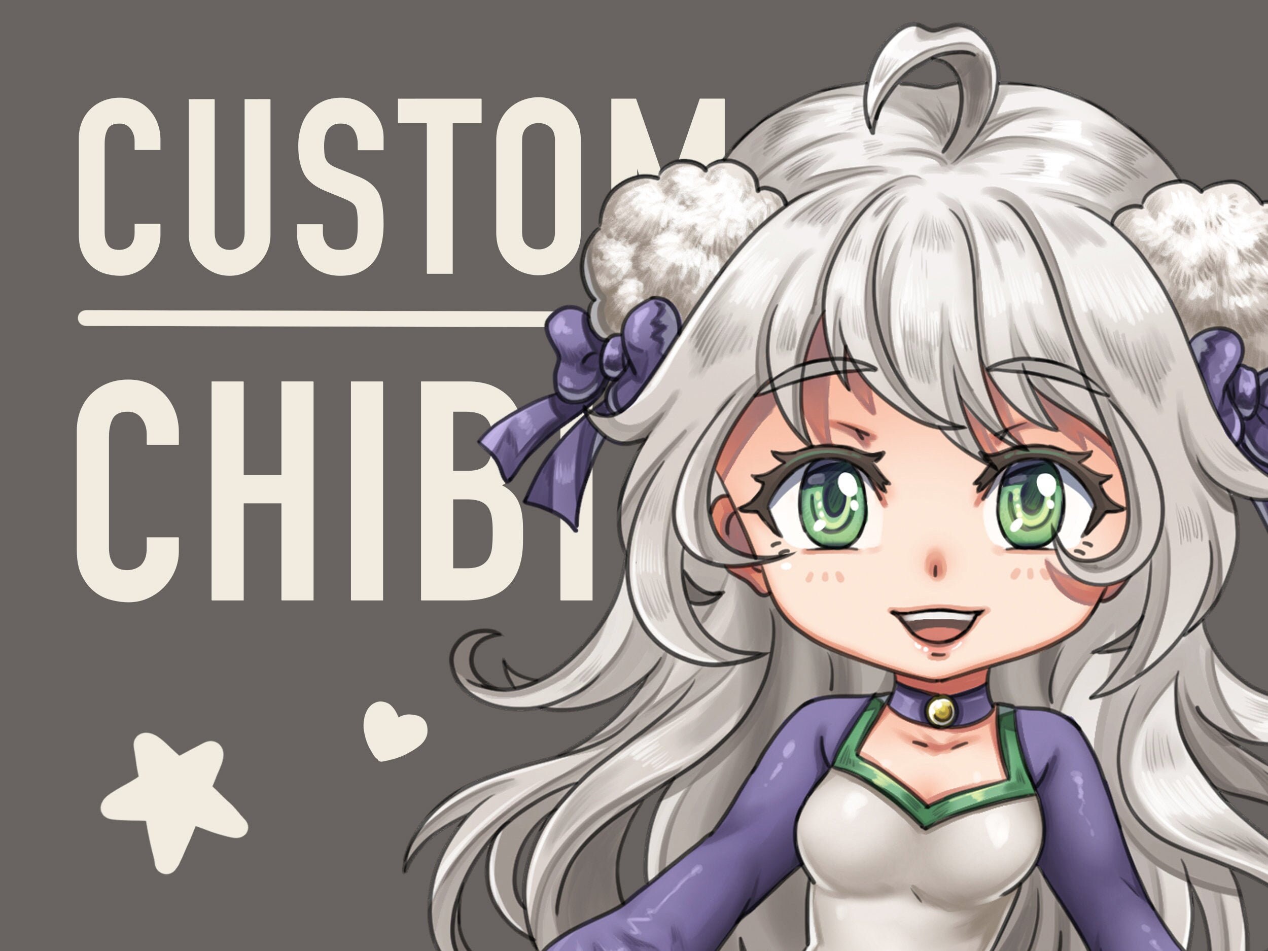 CHIBI Custom Colored Anime Commissions