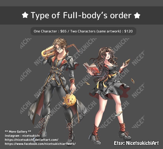 Custom Colored Anime Commissions | Etsy Body Pillow by viantart