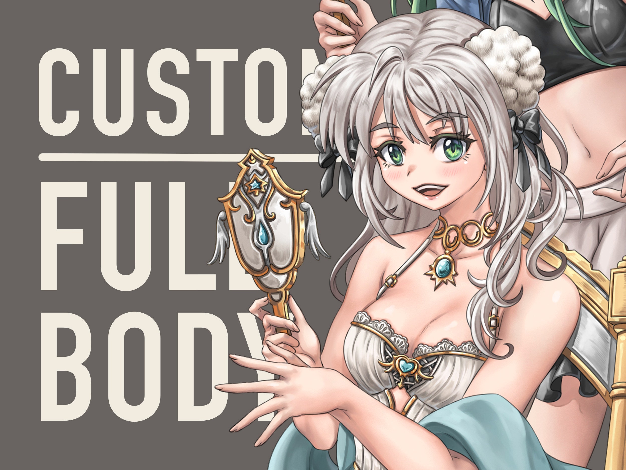 FULL-BODY Custom Colored Anime Commissions
