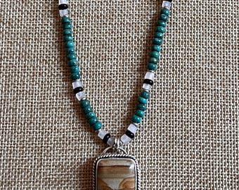 Cripple creek picture jasper necklace