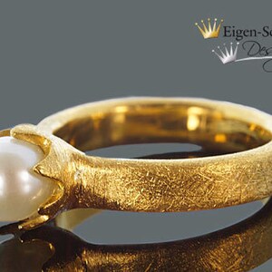 Ring with pearl, timeless pearl image 1