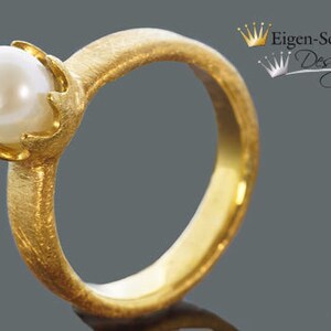 Ring with pearl, timeless pearl image 2