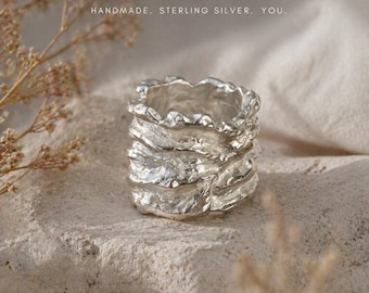 Silverring, "The big one" in 925 Sterling silver