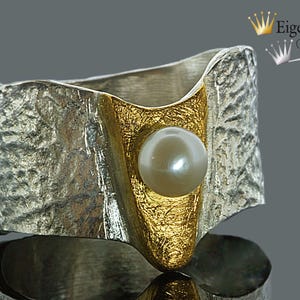 Ring with pearl, &quot; melody &quot;