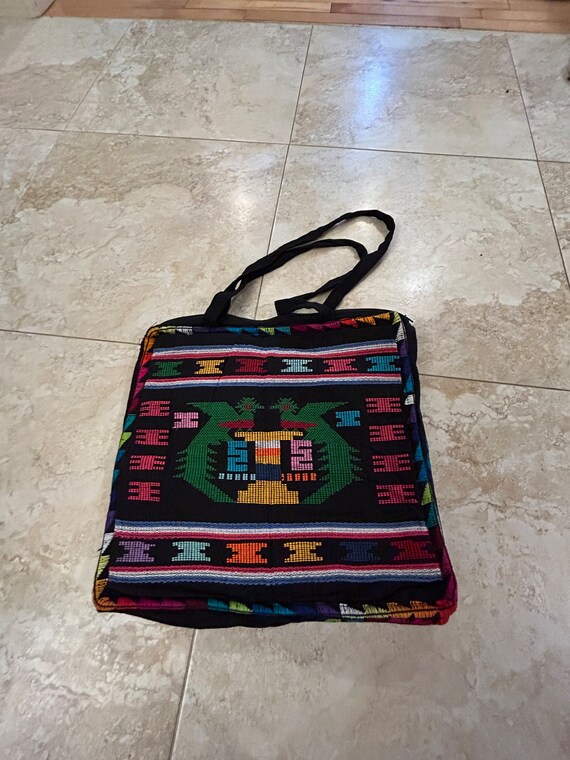 RARE Beautiful Vintage Guatemala Guatemalan Woven Book Bag  display picture 3