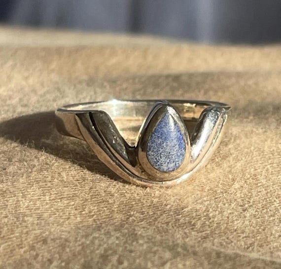 Lapis and Sterling Silver Ring - image 1