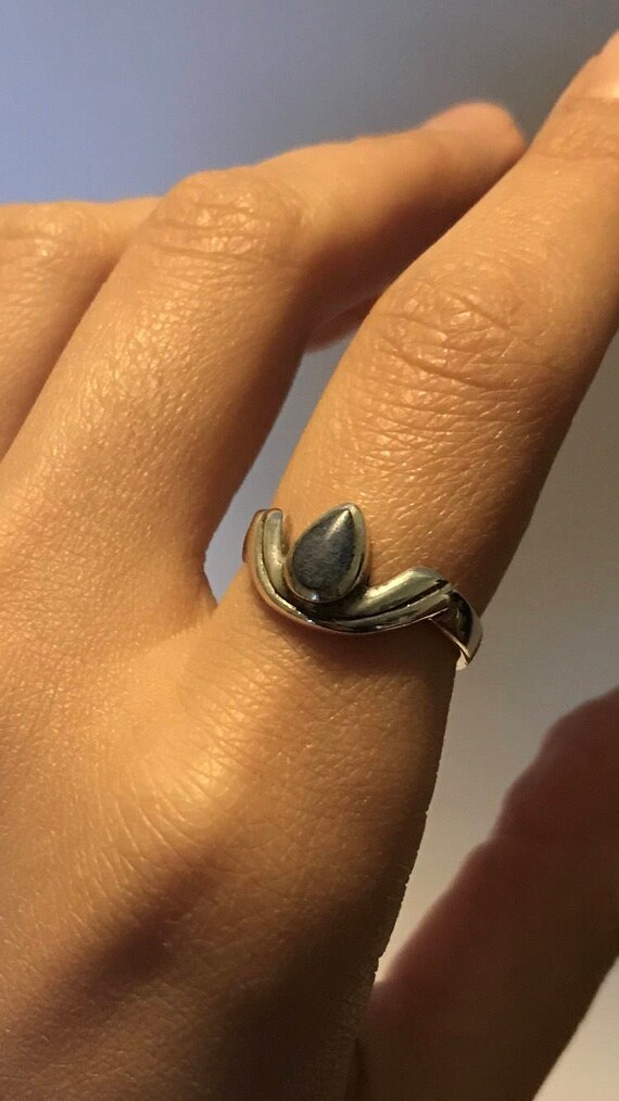 Lapis and Sterling Silver Ring - image 2