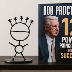 Handmade Metal Stickman Sculpture: Bob Proctor Inspired Mindset Tool