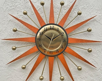 Nbdeal Wall Clock Continuous Second Hand Silent 28cm