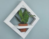 Shabby Chic Hanging planter Rustic wall planter Wall terrarium Wooden wall sconce Pallet planter Wooden planter Succulent wall art Boho