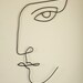 Woman&man Wall Art Large Abstract Face Wire Sculpture Geometric Art ...