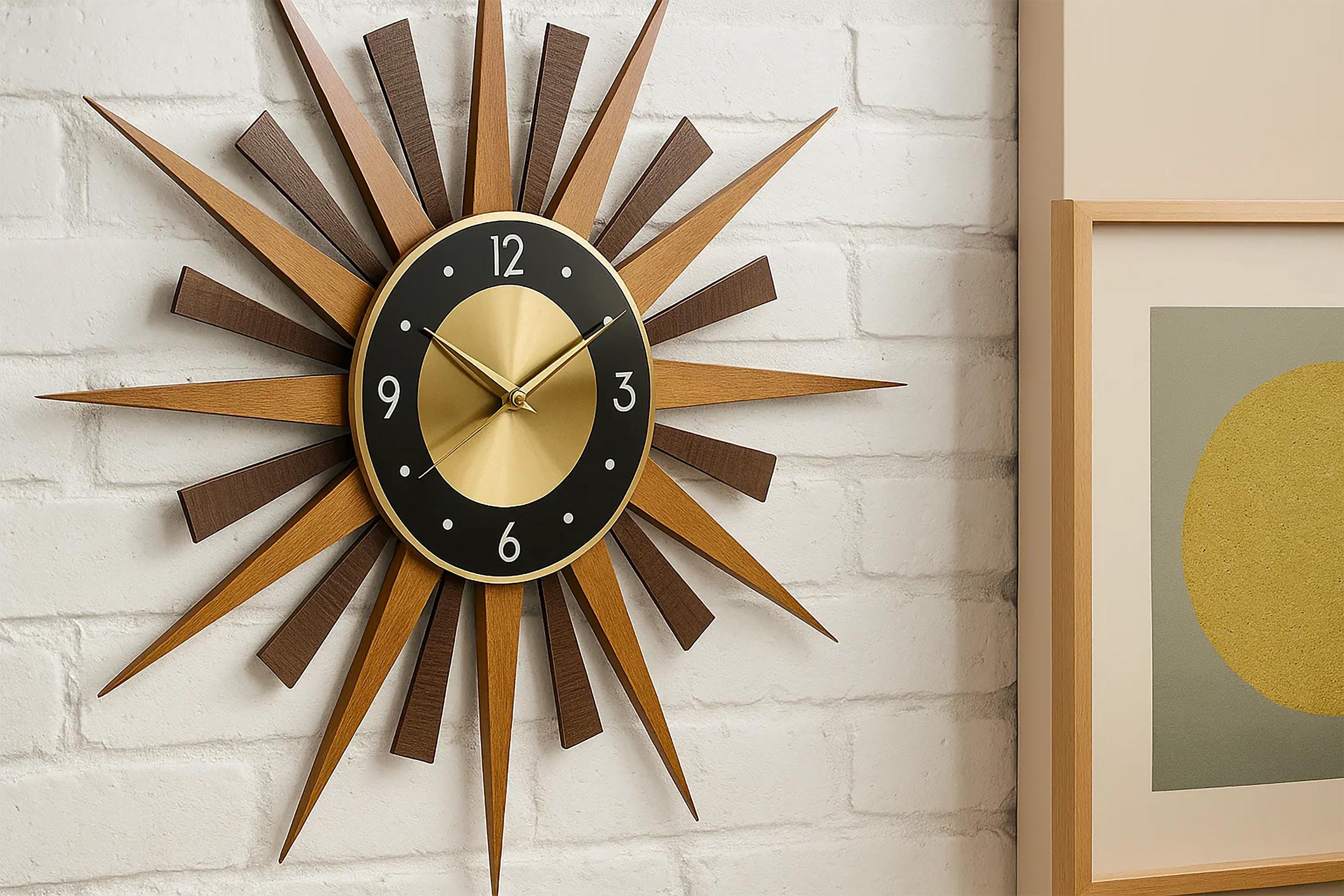 Glow In The Dark Wall Clock for sale - eBay Mid-Century modern Furniture Inspired Glow In The Dark Retro Wall Clock New! display picture 1