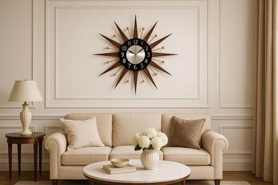 Yahoo!オークション -「ミッドセンチュリー 掛け時計」の落札相場