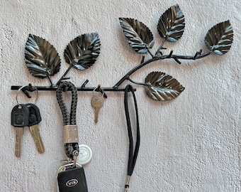 Porta llaves de metal para pared Gancho individual para llaves