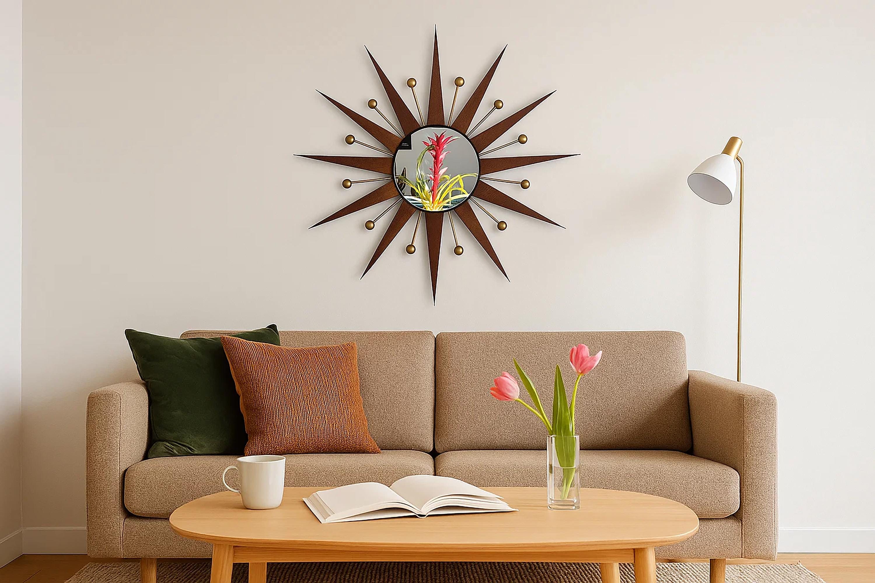 Mid-century Starburst Wall Mirror: Retro Sunburst Atomic Decor - Etsy