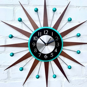 60cm / 24 Oversized Industrial Style Wall Clock, Big Round Wooden Massive  Design Office, Restaurant, Hotel Clock Wall Decor, Giant MIXOR 