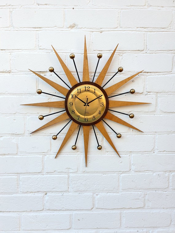 ジョージ・ネルソンスタイル サンバースト ウォールクロック 24インチ