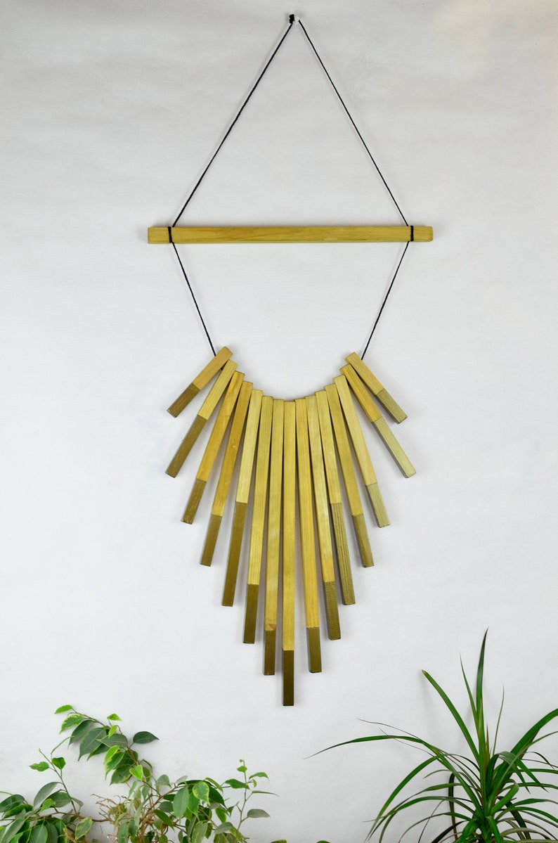 Roman gold decor Modern wall art Southern decor Folk art decor Scandinavian dream catcher Modern Garland Pendant Indian Totem color blocks