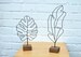 Monstera Leaf Wire Sculpture Banana Leaf Wire Art Art Metal wall art Objects Tropical Decor Abstract sculpture Desk Art Desk Sculpture Gift 