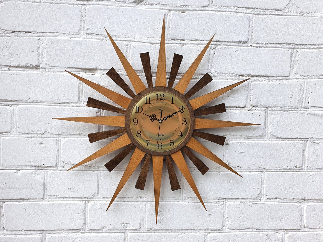 Nelson Sunburst Clock Vintage Wall Clock 26 Mid Century Modern