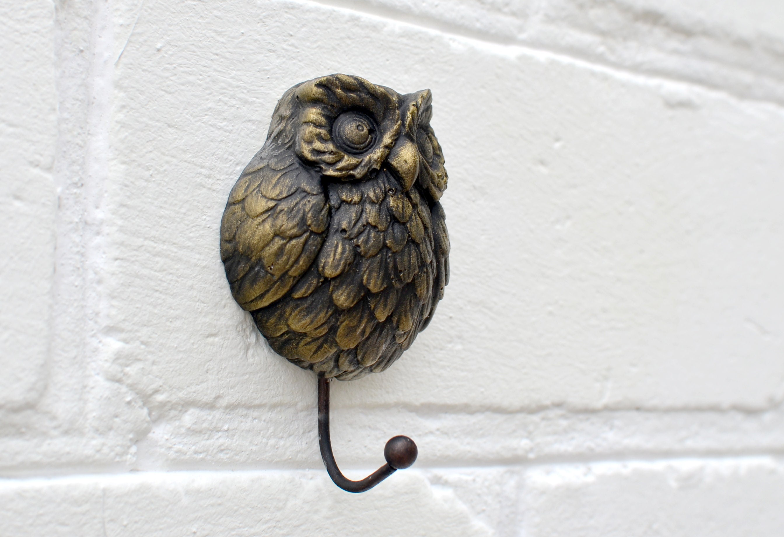Owl decor Wall hooks Stuffed animal hook Woodland animals Key Etsy