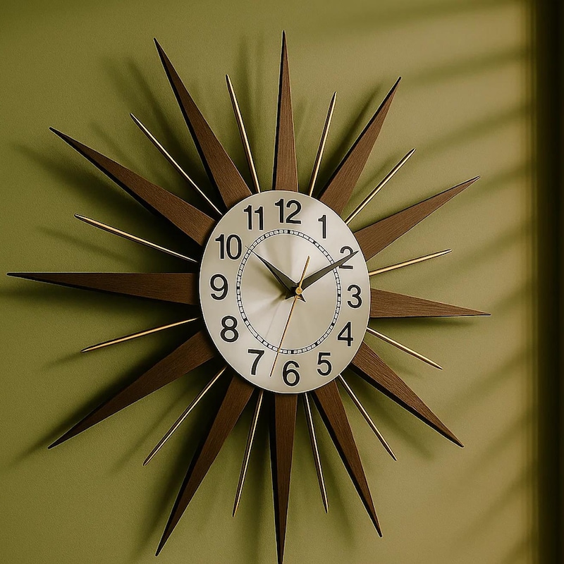 Starett Clock Starburst Clock - Etsy