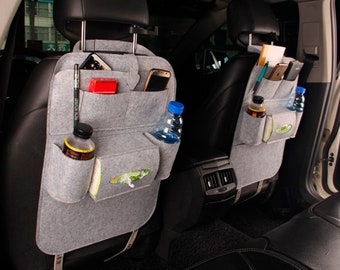 Car seat organizer, Car seat protector, Car seat cover, Extra pockets for car