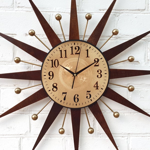 Large Atomic Wall Clocks Etsy