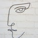 Woman&man Wall Art Large Abstract Face Wire Sculpture Geometric Art ...