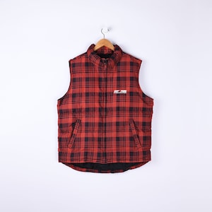Red flannel vest mens sale