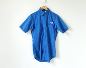 90s Pepsi Work Shirt - 90s Button Down - Vintage Pepsi Shirt - Men 39 s S