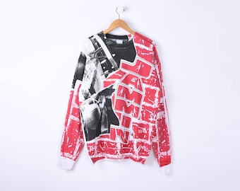 XL // 90s "Jammin'" Basketball Graphic Sweatshirt - Streetwear, All-Over Graphics, Vintage Sweatshirt