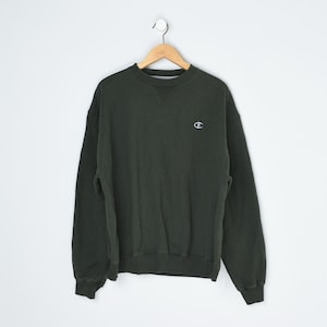 Vintage 2000s Dark Green Champion Sweatshirt - crewneck, pullover - Men&#39;s XL