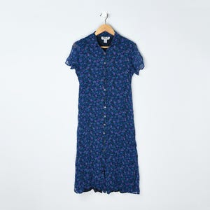 navy blue dress for baby girl 90s button up dress : r/sewingpatterns main image 1