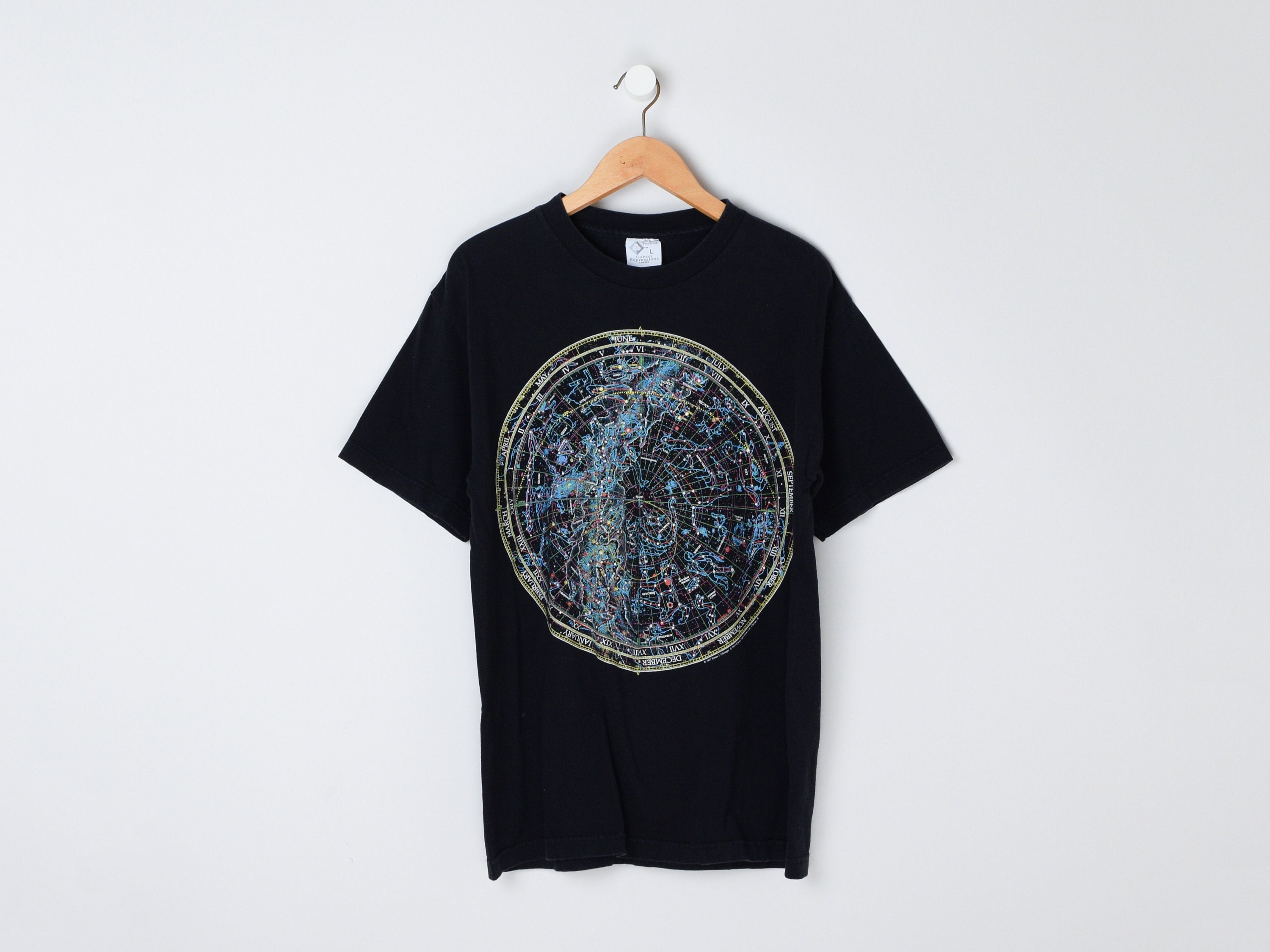 Vintage 90s Constellations T-shirt - Astronomy, Space, Zodiac 